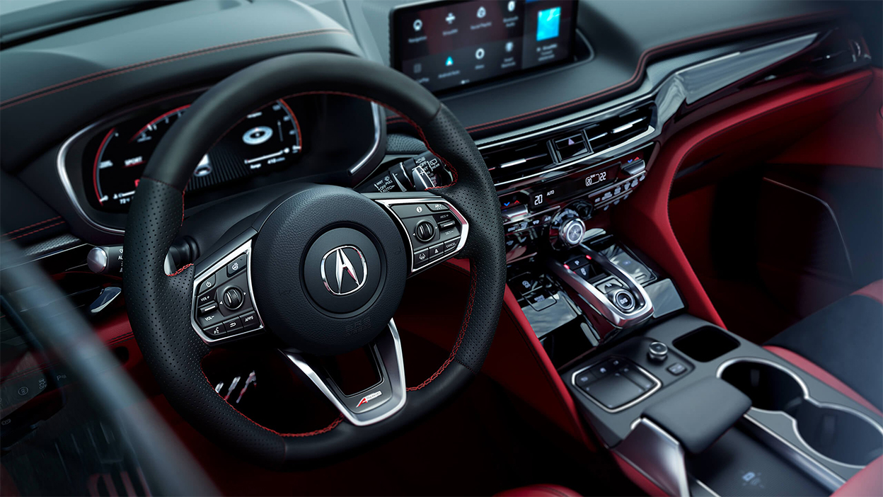 The cockpit of an MDX.